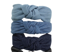 Load image into Gallery viewer, Denim Knot Headband
