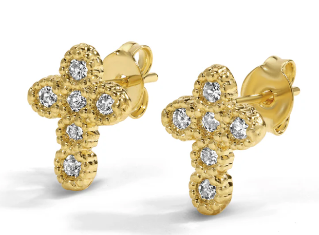 Royalty Cross Stud Earrings