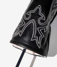 Load image into Gallery viewer, Bootstrap Black Leather Golf Driver Cover
