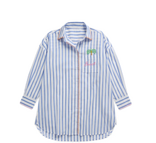 Load image into Gallery viewer, Shiraleah Striped Beach Cover-Up Shirt
