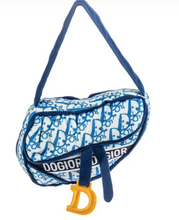 Load image into Gallery viewer, Royal Blue &amp; White Dogior Saddle Bag Dog Toy by Haute Diggity Dog

