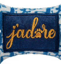 Load image into Gallery viewer, Royal Blue &amp; White Dogior Dog Bone Toy by Haute Diggity Dog
