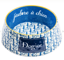 Load image into Gallery viewer, Royal Blue &amp; White Dogior Pet Bowls by Haute Diggity Dog
