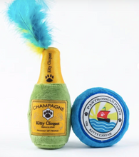 Load image into Gallery viewer, Kitty Clicquot Bottle &amp; Caviar Plush Catnip Toys by Haute Diggity Dog
