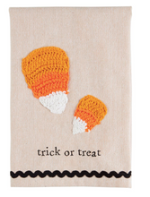Load image into Gallery viewer, Halloween Crochet Tea Towel
