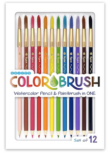 Colorbrush Watercolor Pencil and Paintbrush in One, Set of 12