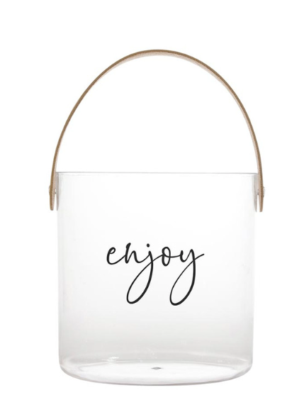 Acrylic Ice Bucket - Enjoy