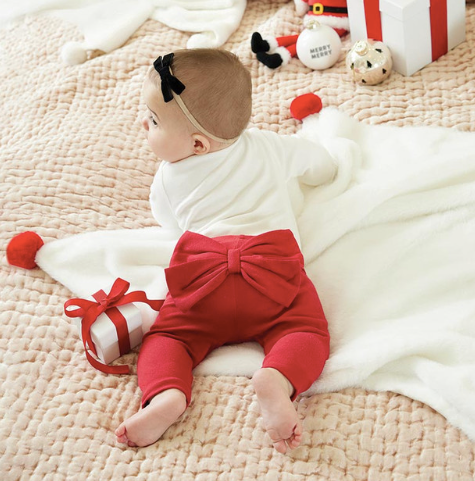 Leggings - Red Bow