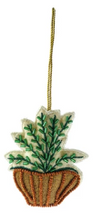 Load image into Gallery viewer, Cotton &amp; Glass Beaded Potted Plant Ornament
