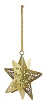 Load image into Gallery viewer, Metal 3D Snowflake Ornament w/ Cut-Outs
