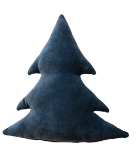 Woven Cotton Velvet Tree Shaped Pillow