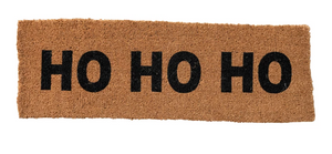 Natural Coir Double Doormat "Ho Ho Ho"