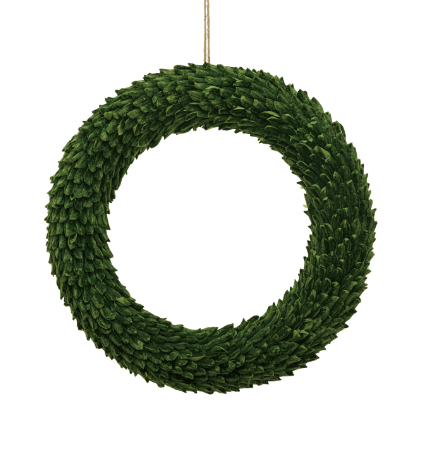 Round Paper Leaf Wreath