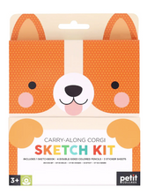 Load image into Gallery viewer, Carry-Along Corgi Sketch Kit
