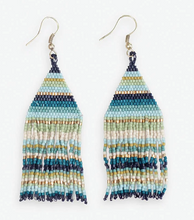 Load image into Gallery viewer, Lexie Stripe Fringe Earring
