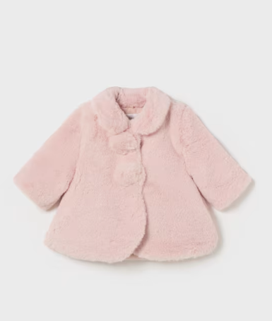 Baby Pink Faux Fur Coat