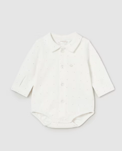 Baby Dress Shirt Bodysuit