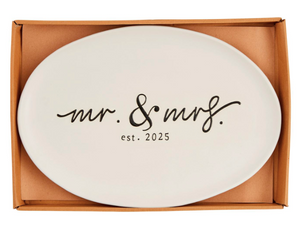 Mr & Mrs Est 2025 Platter