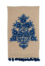 Load image into Gallery viewer, Embroidered Floral Towel
