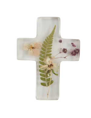 Dried Flower Resin Cross