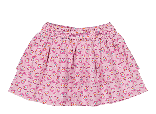 Pink Floral Skirt