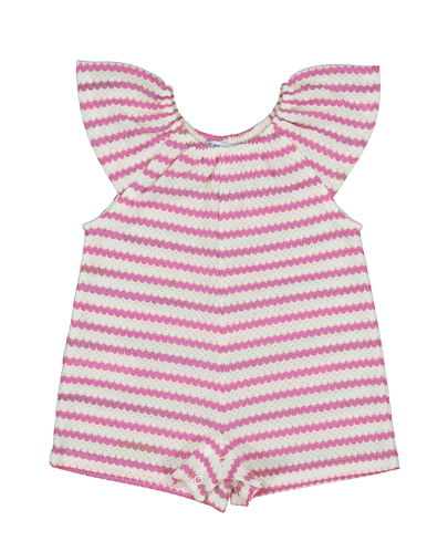 Pink Stripe Romper