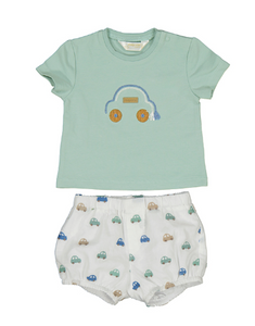 Car Baggy Shorts Set