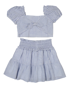 Striped Skirt Set