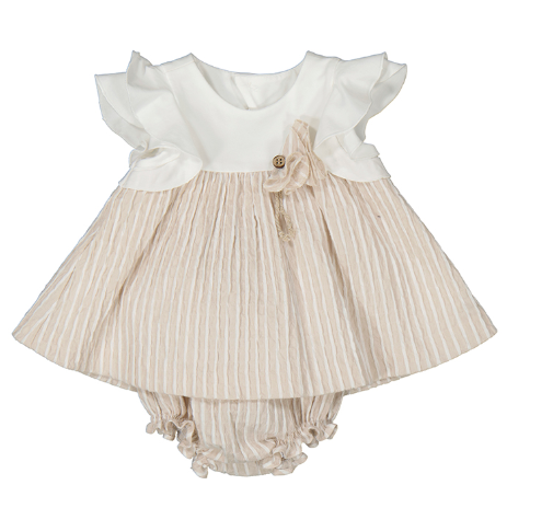 Tan Stripe Dress
