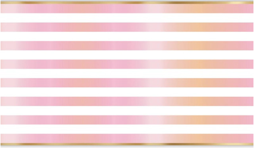 Foil Paper Table Runner - Birthday Stripe