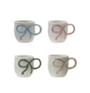 18 oz. Stoneware Mug with Bow Handle