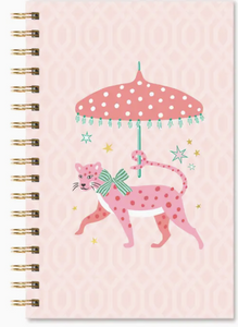 Leopard On Parade Medium Spiral Notebook