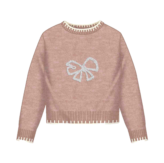 Pink Bow Sweater