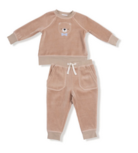 Load image into Gallery viewer, Puppy or Teddy Bear Raglan Sweatshirt + Jogger Set
