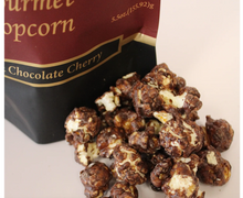 Load image into Gallery viewer, Gourmet Dark Chocolate Cherry Popcorn
