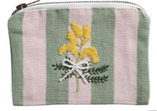 Load image into Gallery viewer, Embroidered Floral Zipper Pouches

