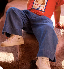 Load image into Gallery viewer, Blue Lightweight Denim Flowy Long Baby Girl Pants by Mayoral
