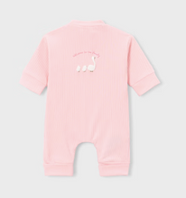 Load image into Gallery viewer, "Welcome to the Family" Goose Pink Baby Girl Onesie by Mayoral
