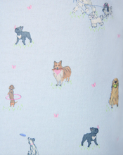 Load image into Gallery viewer, Dogs Fetch &amp; Frolic Ice Blue Tank &amp; Shorts Pajama Set by PJ Salvage
