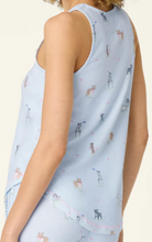 Load image into Gallery viewer, Dogs Fetch &amp; Frolic Ice Blue Tank &amp; Shorts Pajama Set by PJ Salvage
