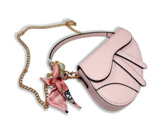 Load image into Gallery viewer, Mini Saddle Purse with Scarf
