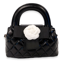 Load image into Gallery viewer, Girls Floral Applique Quilted Lilian Bag
