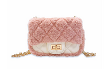 Load image into Gallery viewer, Girls Sherpa Quilted Purse
