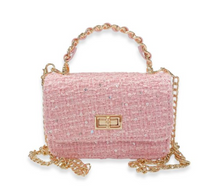 Load image into Gallery viewer, Girls Tweed &amp; Sequin Purse
