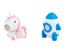 Load image into Gallery viewer, Rocket and Unicorn Bubble Machines
