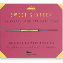 Load image into Gallery viewer, Sweet 16 Milestone Birthday Bracelet
