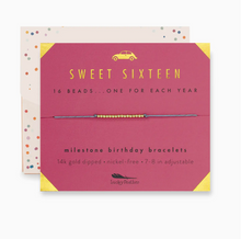 Load image into Gallery viewer, Sweet 16 Milestone Birthday Bracelet
