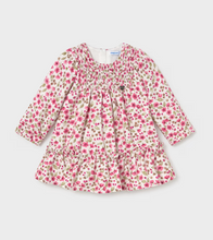 Load image into Gallery viewer, Baby Girl Floral Velvet Dress by Mayoral
