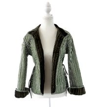 Load image into Gallery viewer, Pinstripe Velvet Jacket
