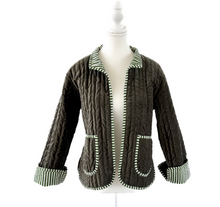 Load image into Gallery viewer, Pinstripe Velvet Jacket
